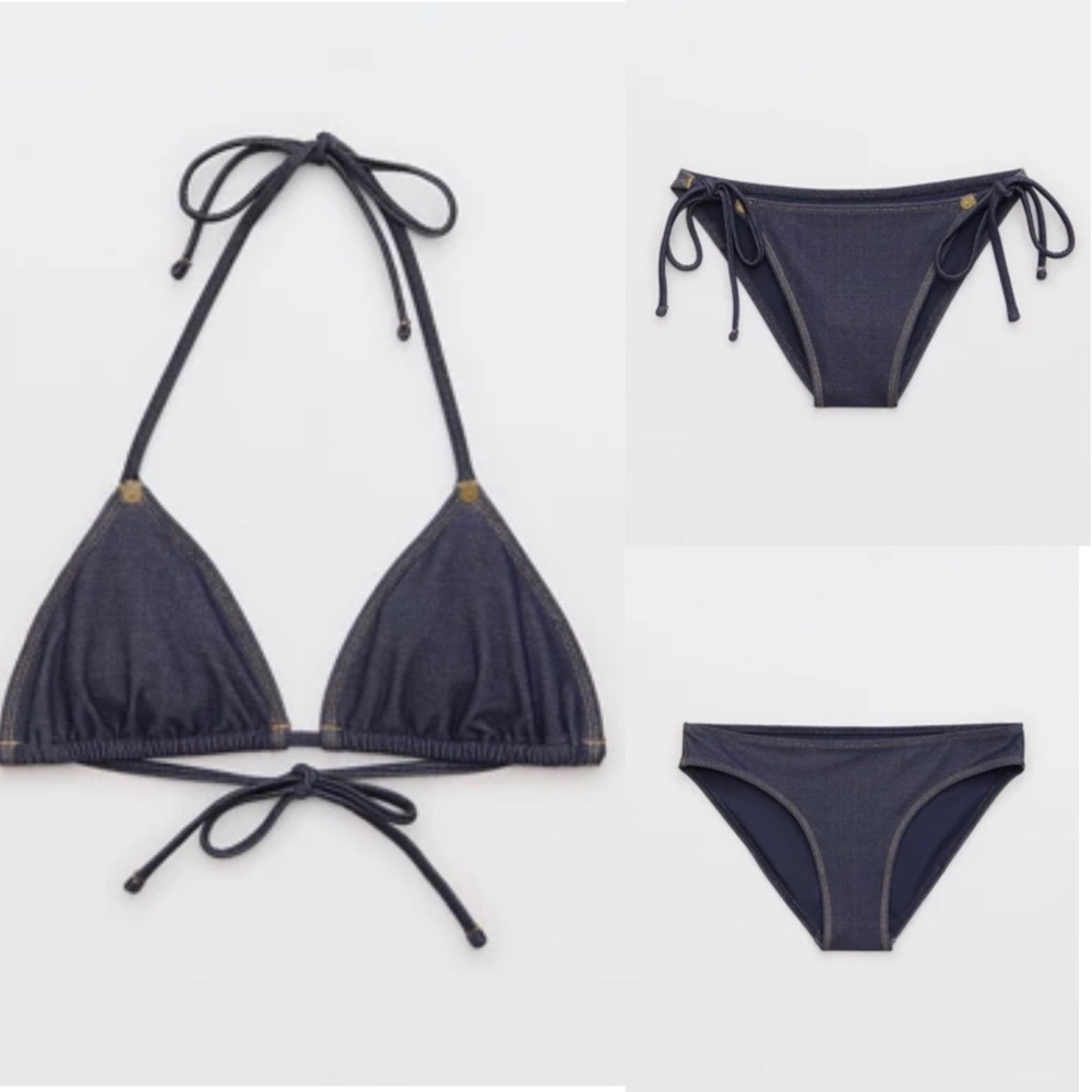 Aerie Midnight Blue Bikini Set